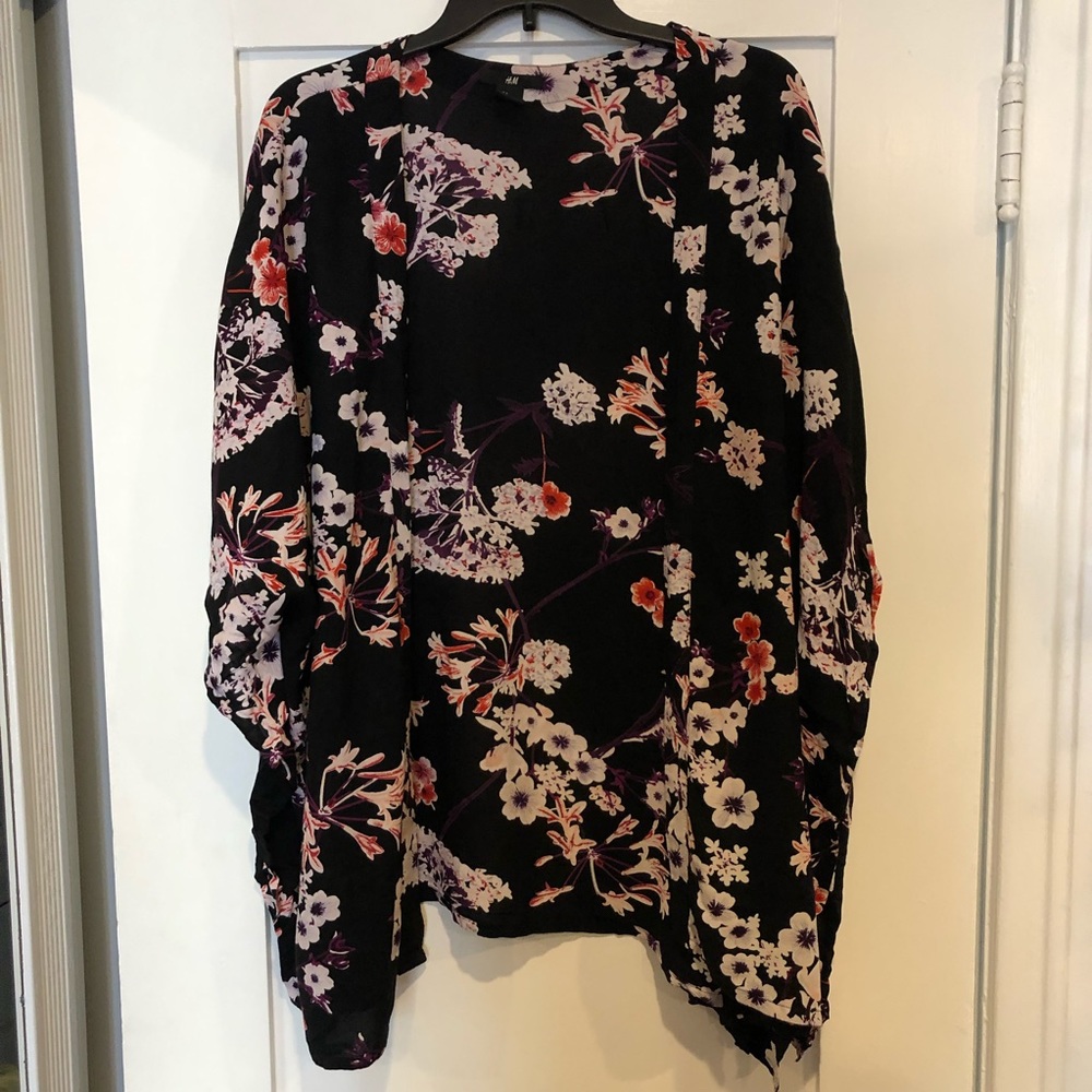 Floral Print Kimono
